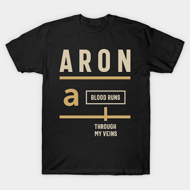 Aron Personalized Name T-Shirt by cidolopez